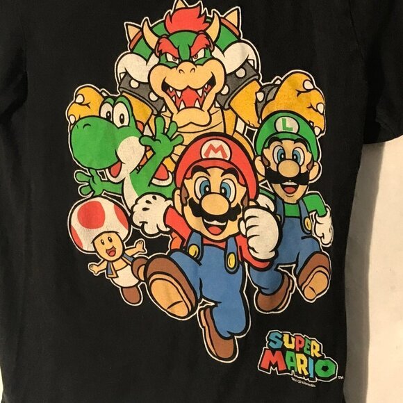 Old Navy Nintendo Super Mario World Black Short Sleeve Tee T Shirt - Picture 4 of 7